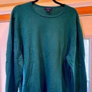 Lands End green 3X (24W-26W) cashmere sweater